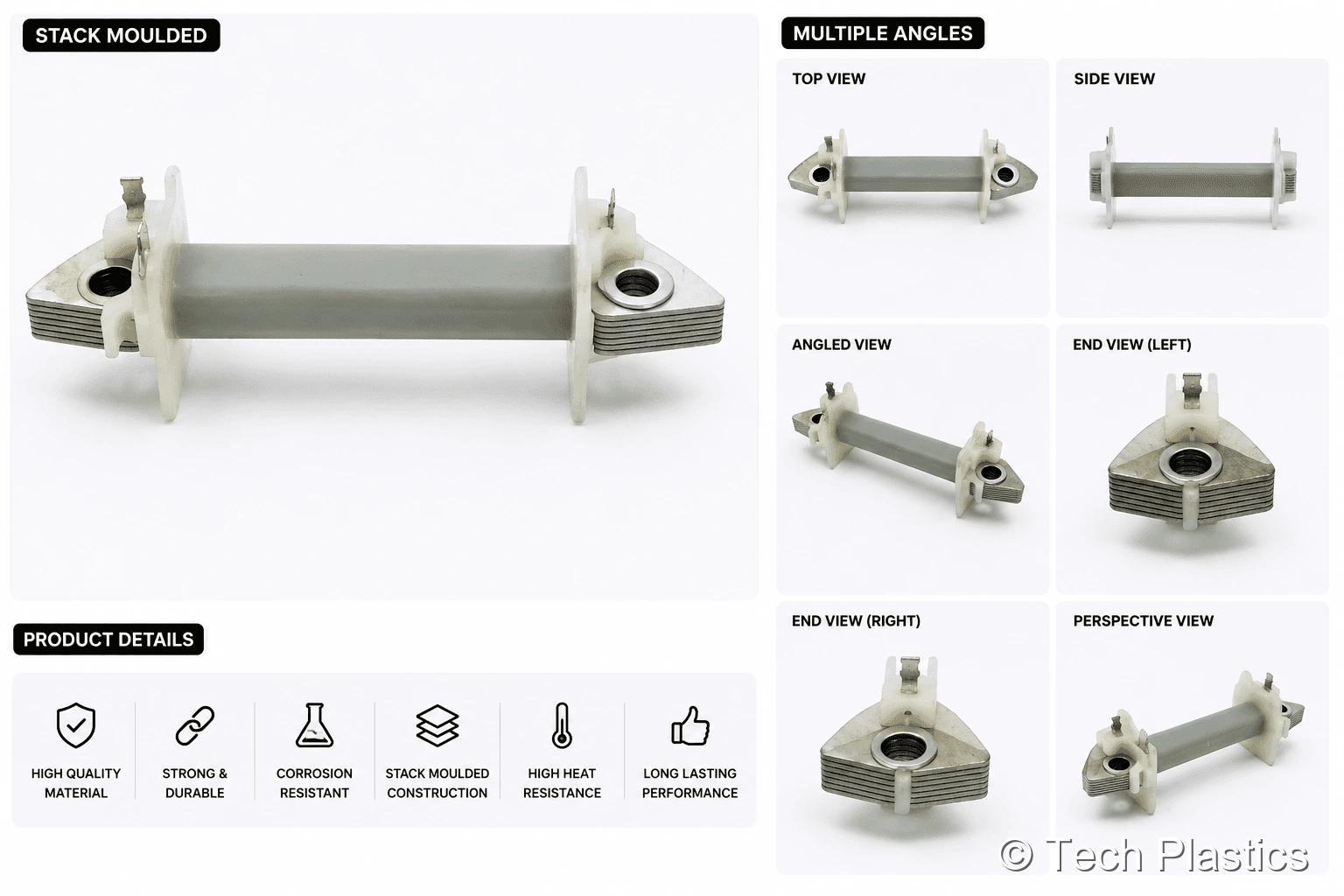 Stack moulded plastic component - precision moulding Pune