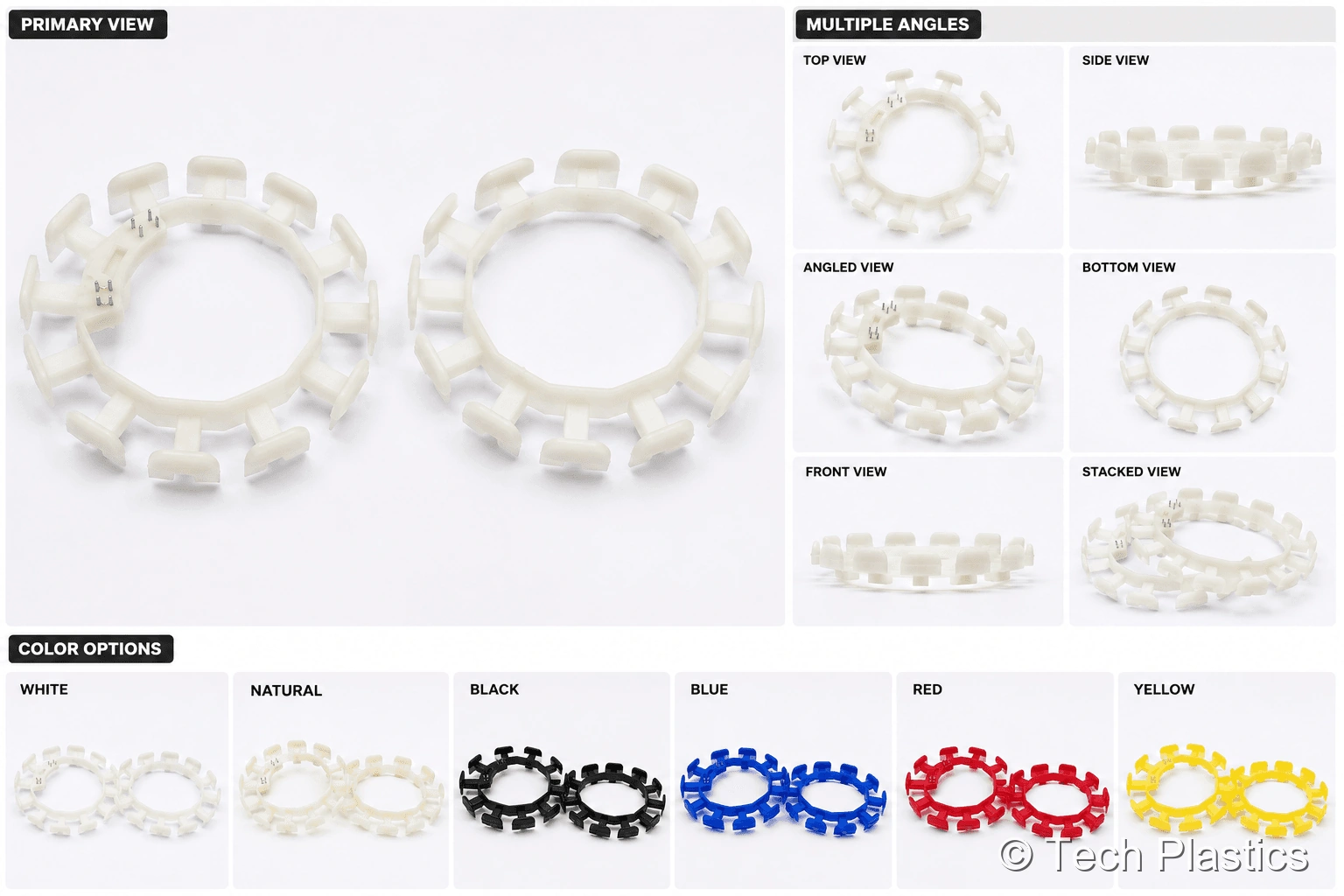 Plastic coil bobbins for transformers and relays