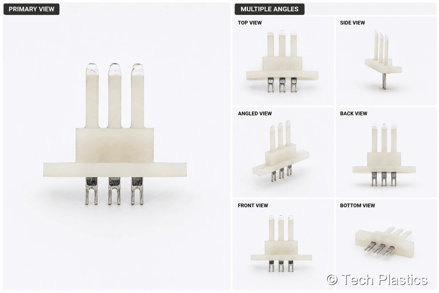 Insert moulded plastic wiper terminal for automotive wiper motors